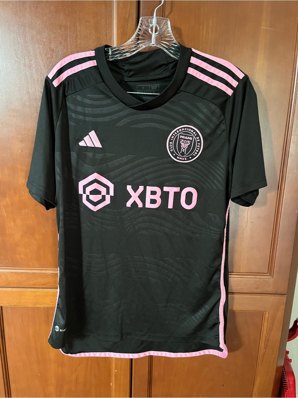Adidas Inter Miami Black & Pink Kids Soccer Jersey